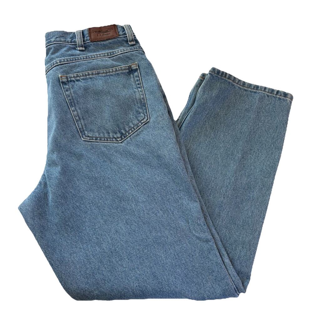 Vintage L.L. Bean Classic Fit Jeans Medium Wash Men’s Size 34x29 Tag 35x30